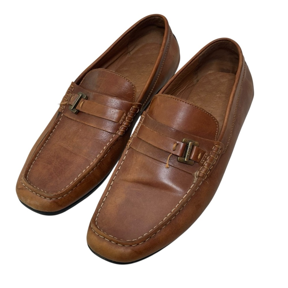 Tommy Hilfiger Brown Leather Loafers